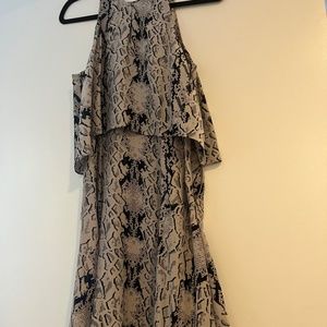 Parker Women's Chelsea Python Print Silk Dress - Size XS